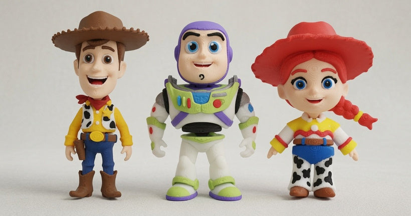 Articulated Buzz Lightyear Minifigure Collectible Keychain.