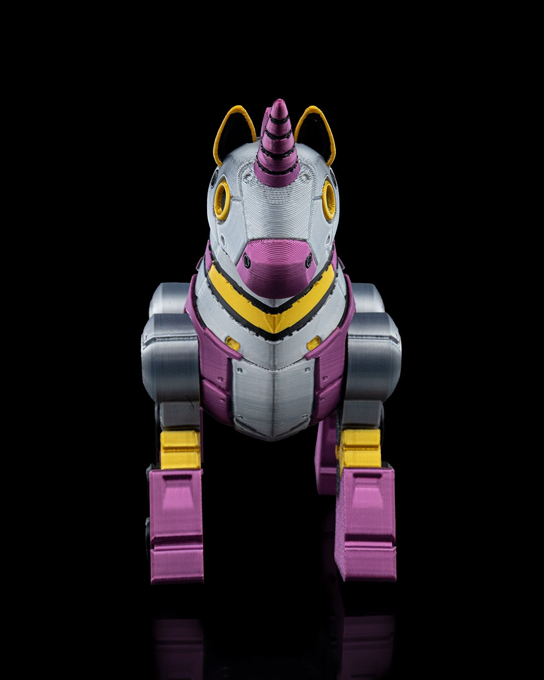 UNICORNBOT Articulated Mechanical Unicorn with Hamster Pilot
