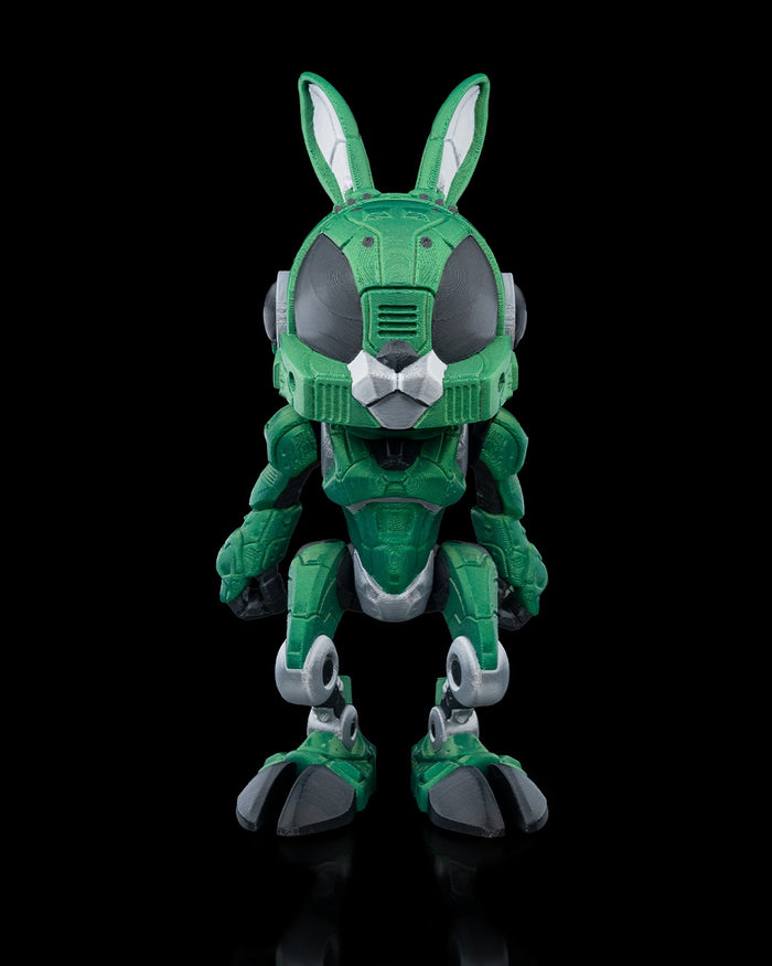 RABBITBOT Articulated Mechanical Rabbit with Hamster Pilot