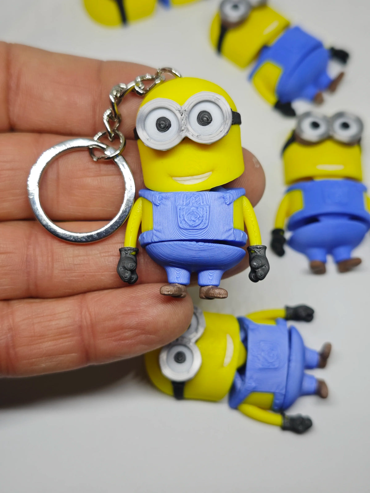 Articulated Bob the Minion Minifigure Collectible Keychain.