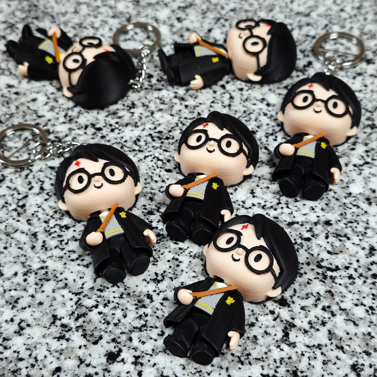 Articulated Harry Potter Minifigure Collectible Keychain