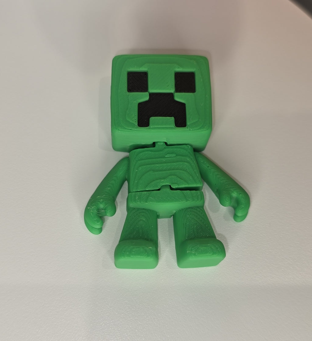 Articulated Mr. Creeper Minifigure Collectible Keychain.