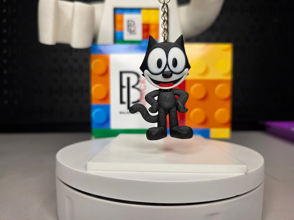 Articulated Felix The Cat Minifigure Collectible Keychain – Balanced ...