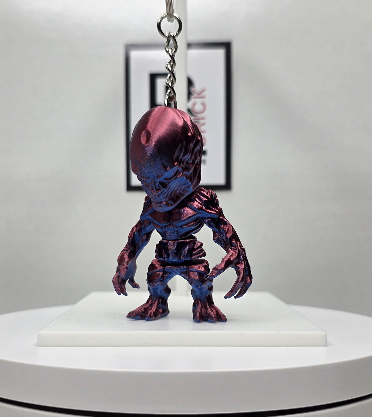 Articulated Vecna Minifigure Collectible Keychain.
