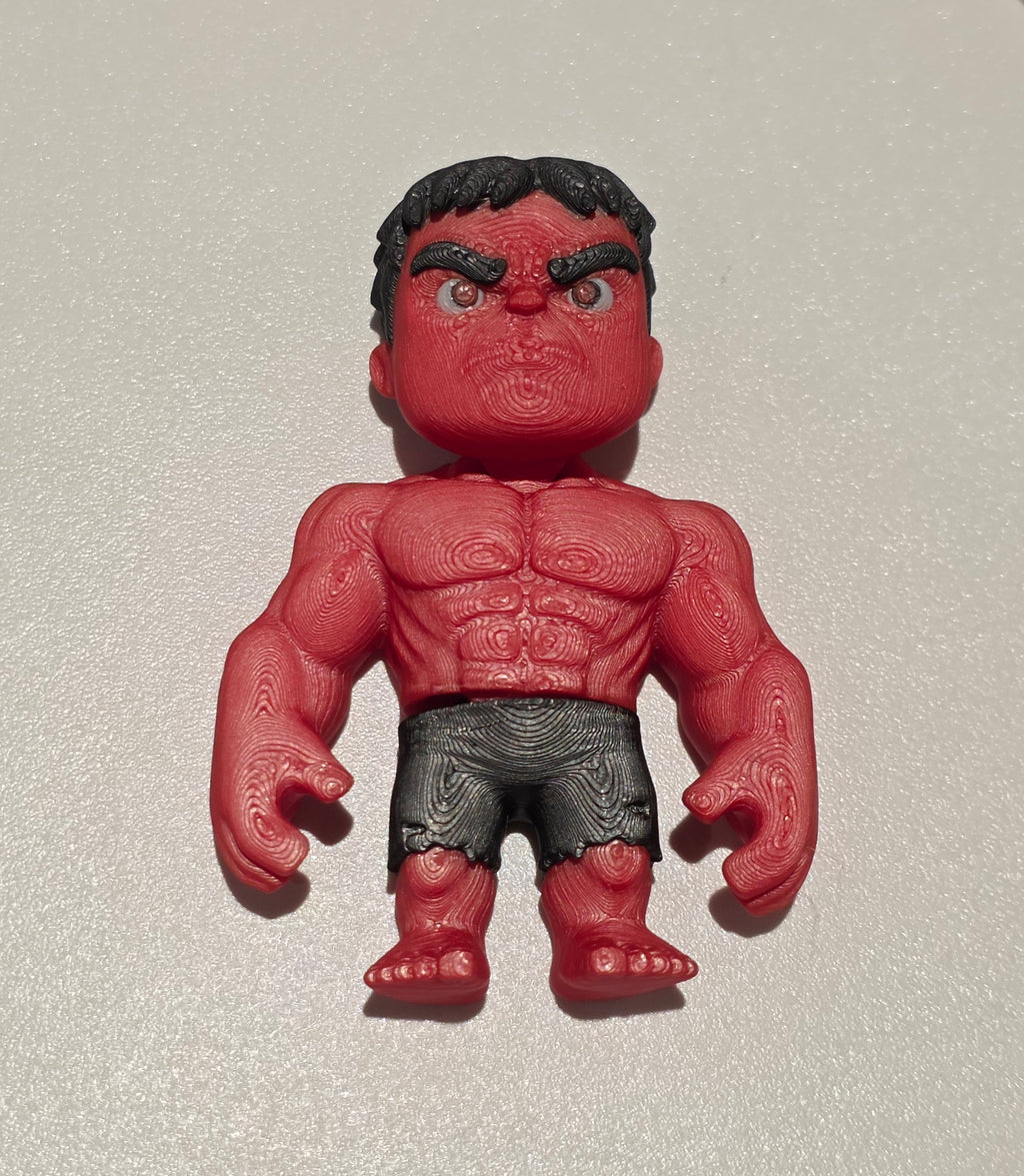 Articulated Hulk Minifigure Collectible Keychain – Green Hulk & Red Hulk Variants