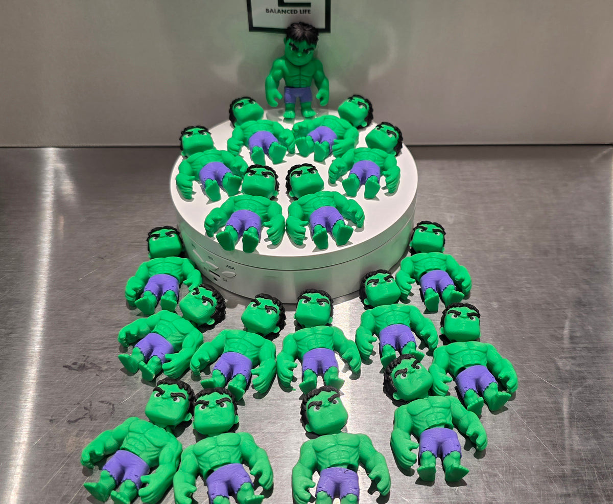 Articulated Hulk Minifigure Collectible Keychain – Green Hulk & Red Hulk Variants