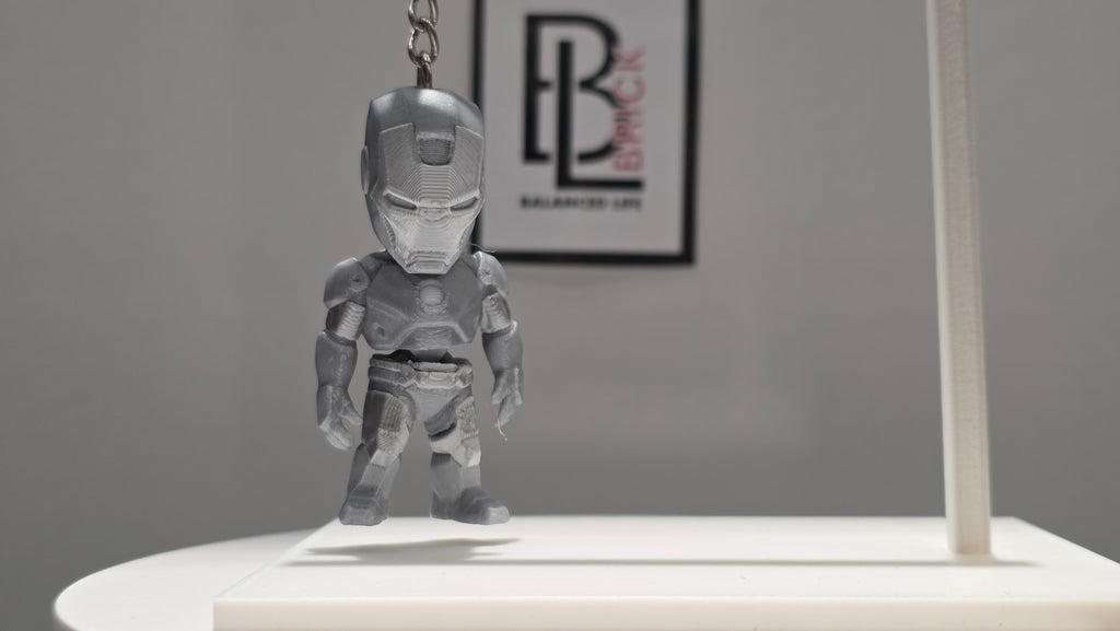 Articulated Ironman Minifigure Collectible Keychain – 4 Suit Variants
