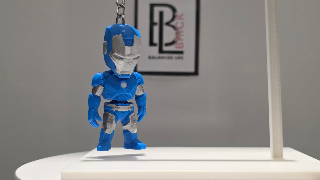 Articulated Ironman Minifigure Collectible Keychain – 4 Suit Variants