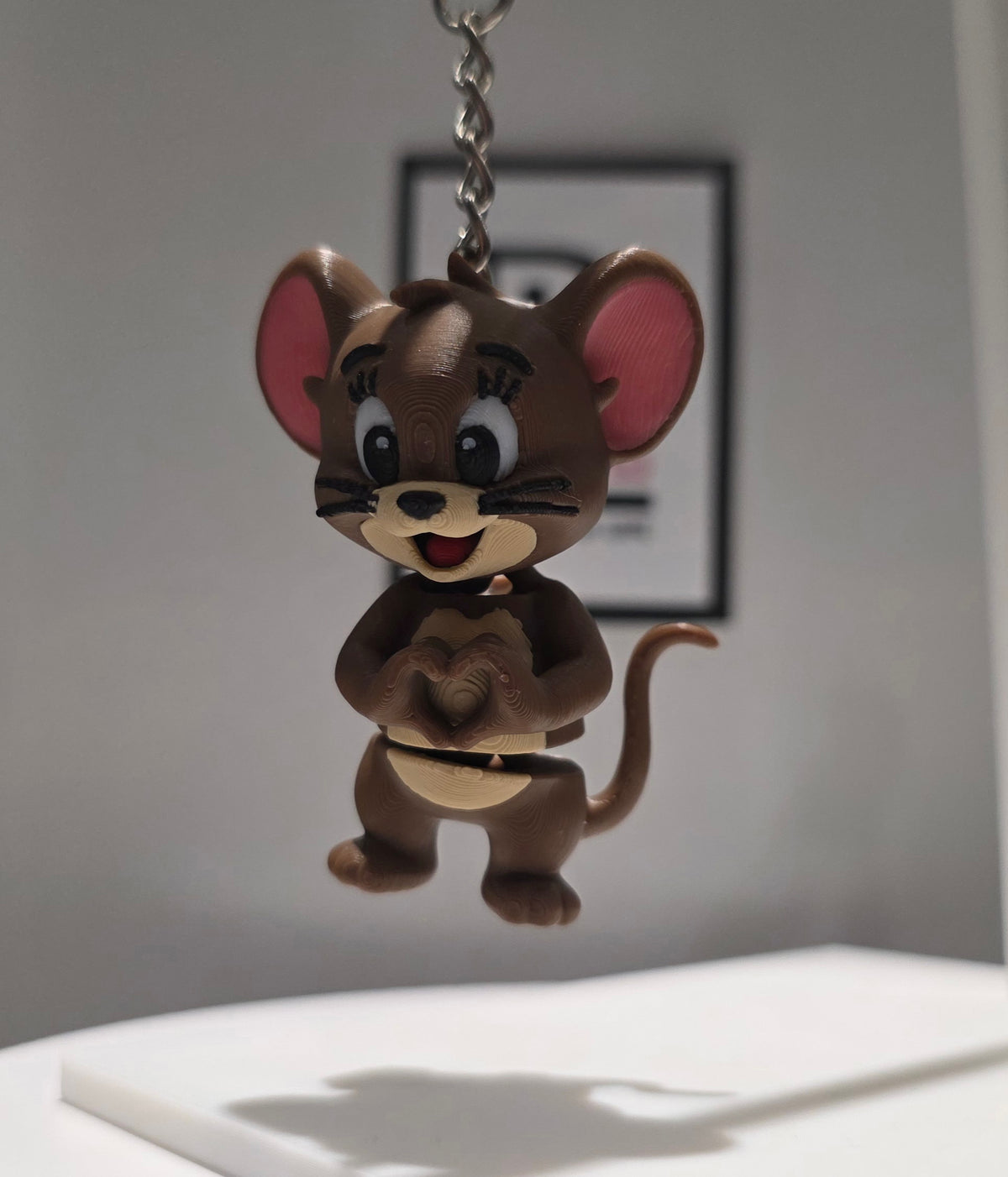 Articulated Jerry (Tom and Jerry) Minifigure Collectible Keychain