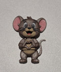 Articulated Jerry (Tom and Jerry) Minifigure Collectible Keychain