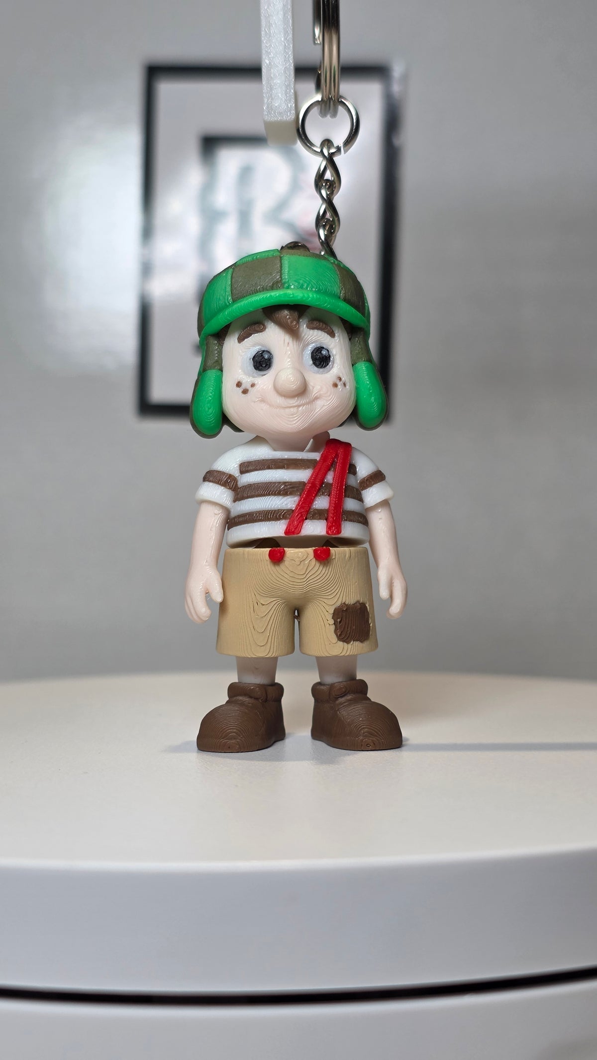 Articulated Chavo del 8 Minifigure Collectible Keychain.