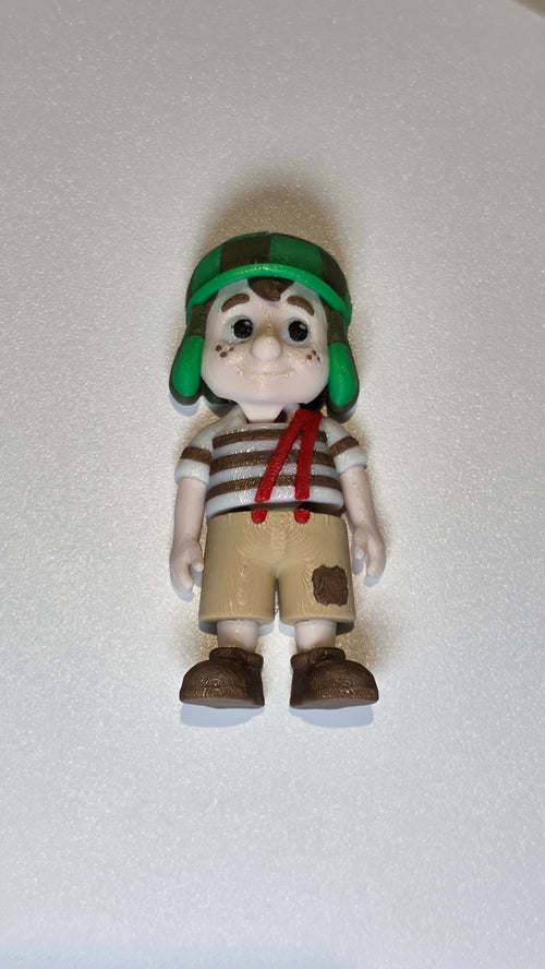 Articulated Chavo del 8 Minifigure Collectible Keychain.