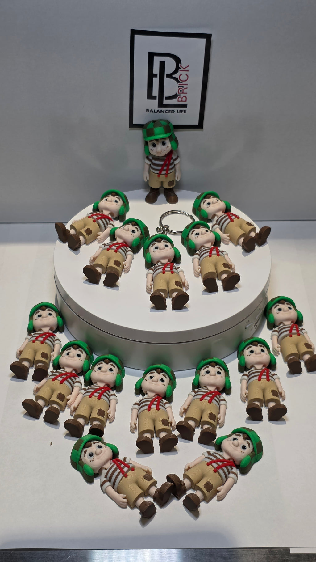 Articulated Chavo del 8 Minifigure Collectible Keychain.