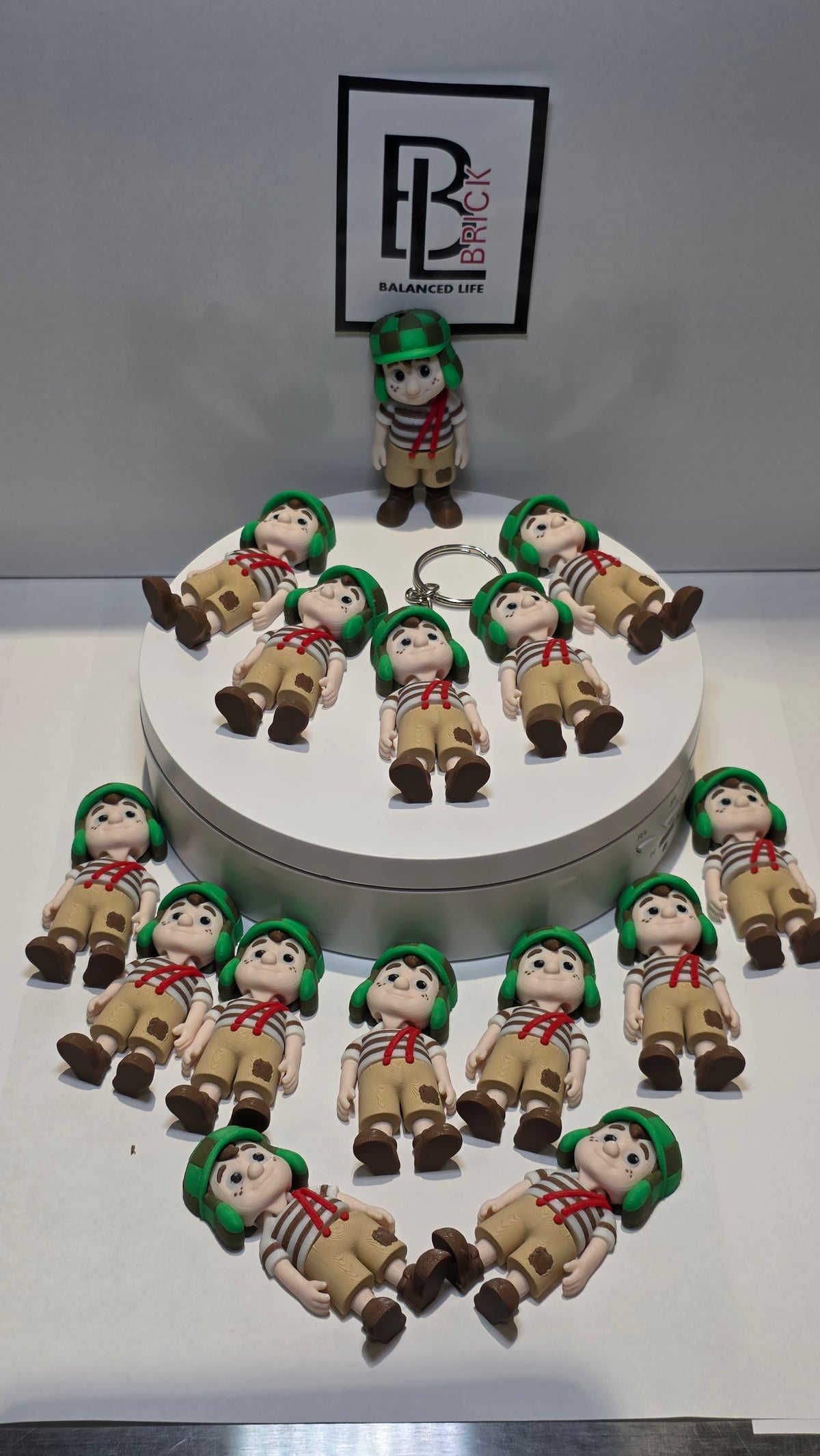 Articulated Chavo del 8 Minifigure Collectible Keychain.