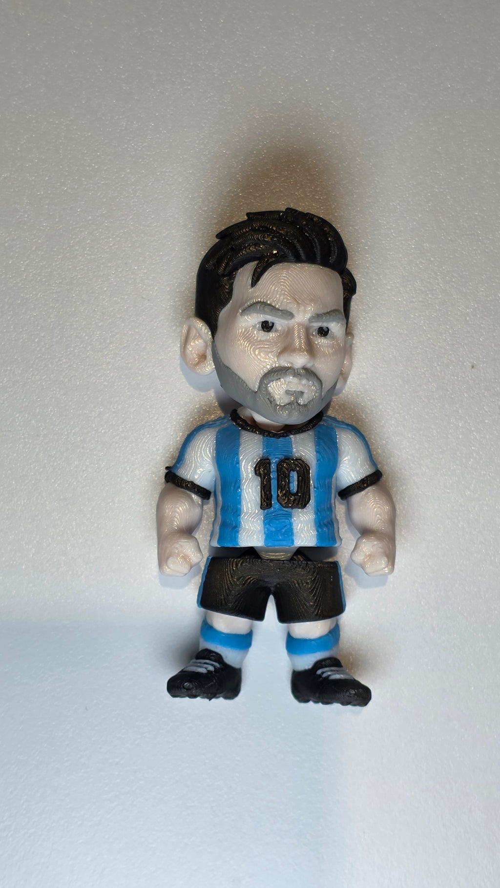 Articulated Messi Minifigure Collectible Keychain.