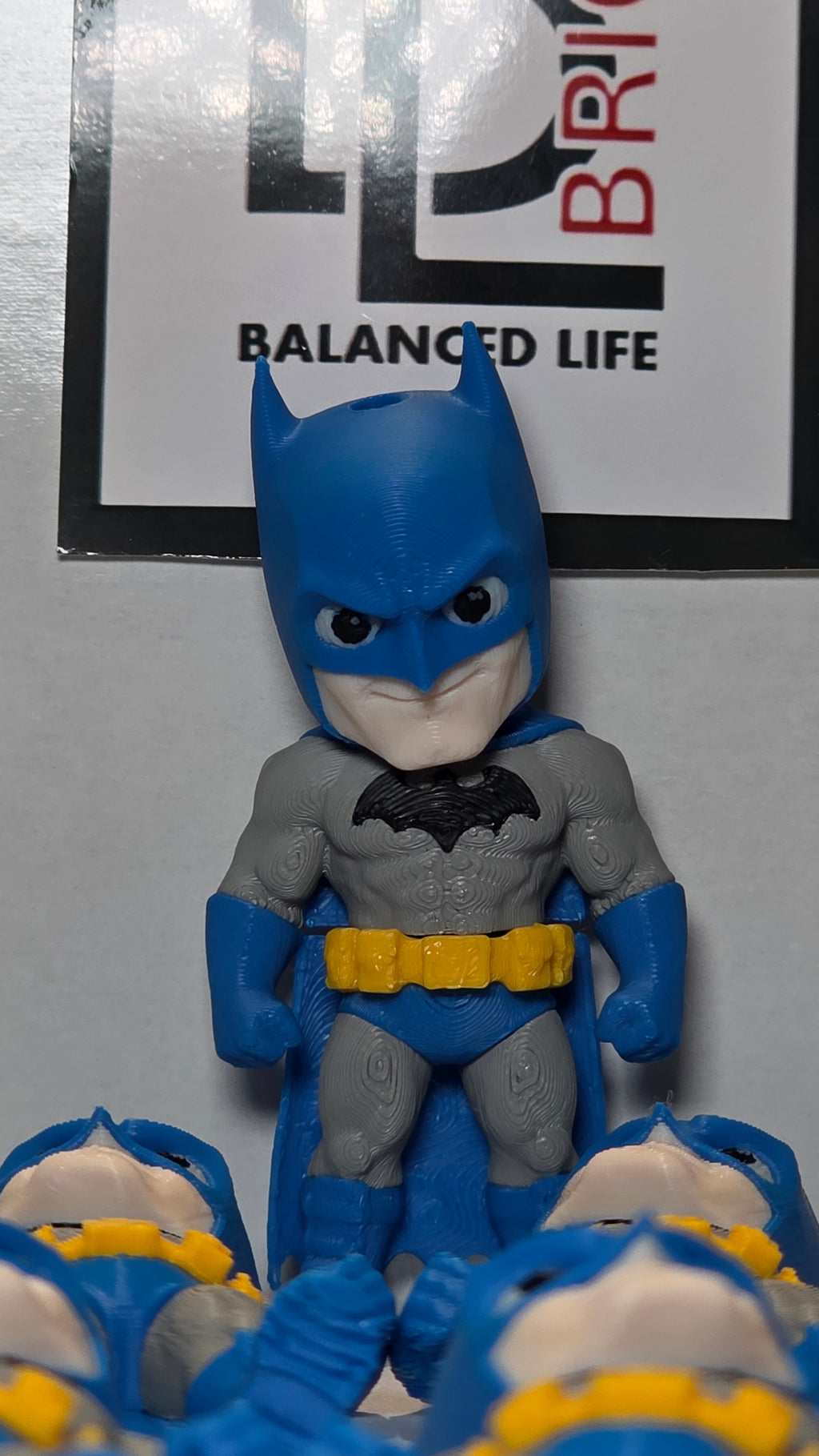 Articulated Batman Minifigure Collectible Keychain – 2 Suit Variants