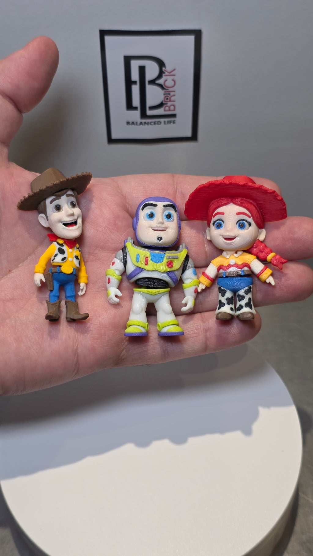 Articulated Woody Minifigure Collectible Keychain.