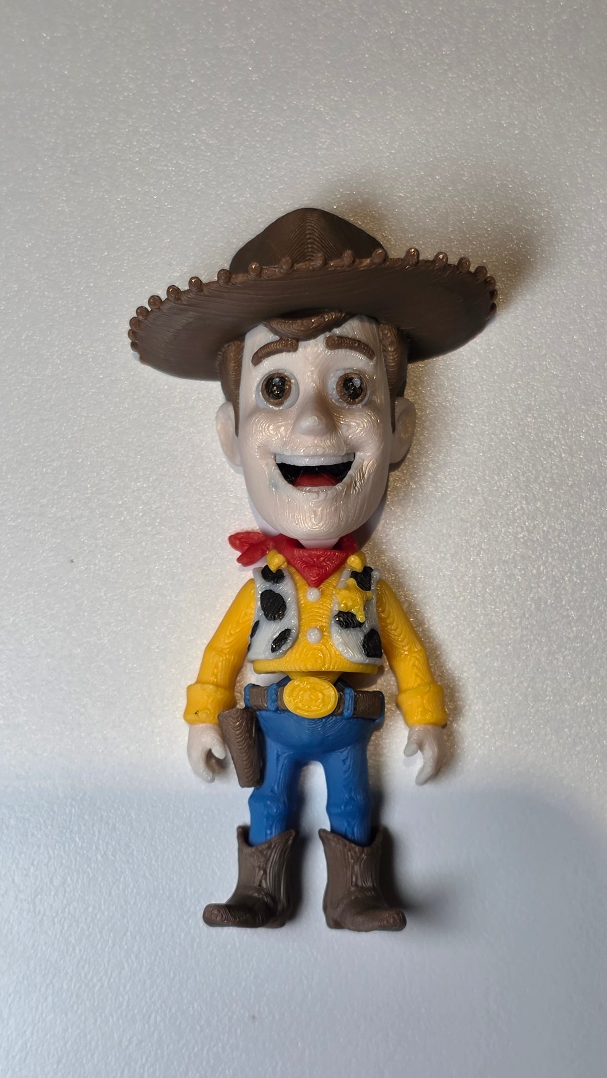 Articulated Woody Minifigure Collectible Keychain.