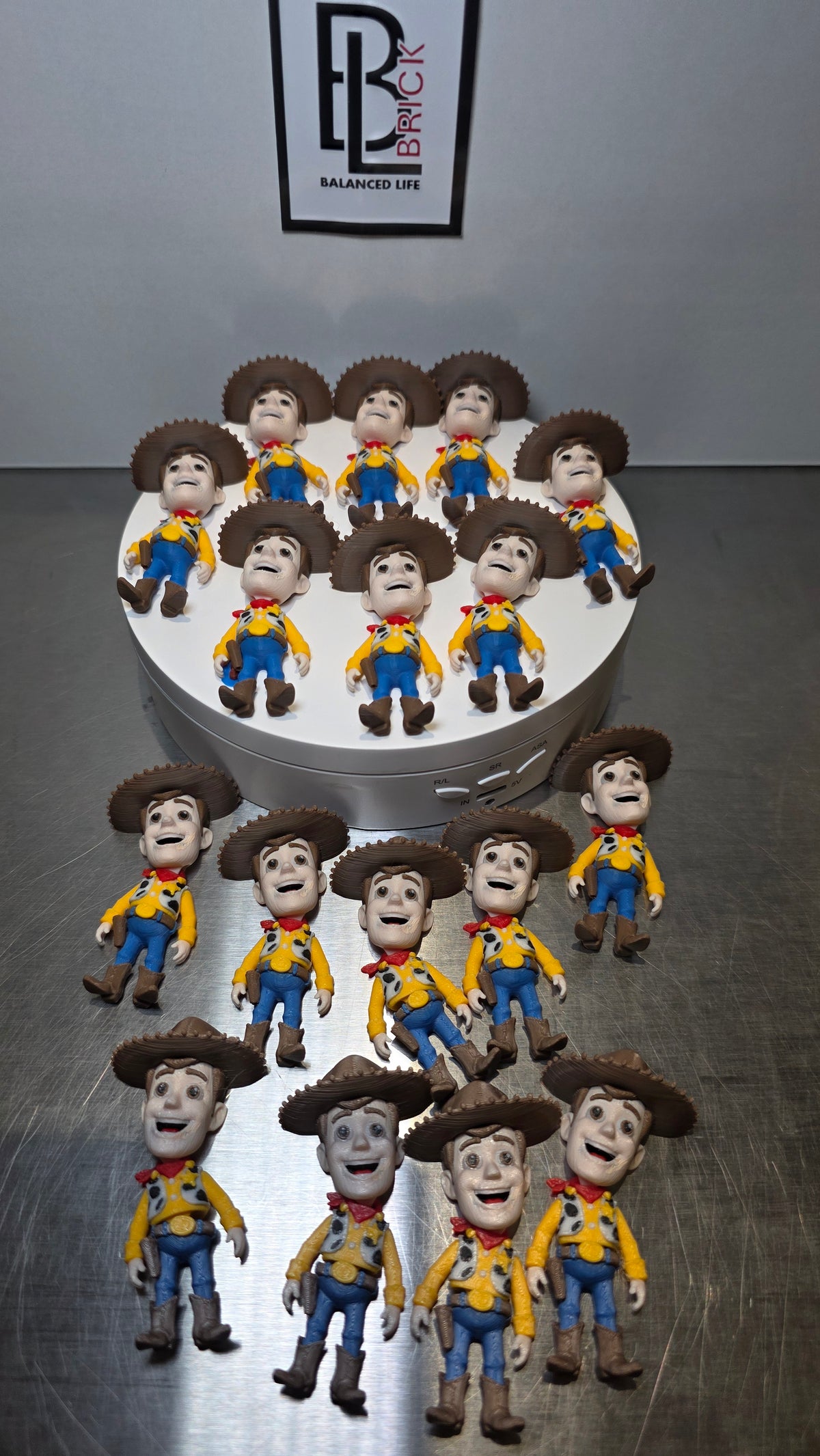 Articulated Woody Minifigure Collectible Keychain.
