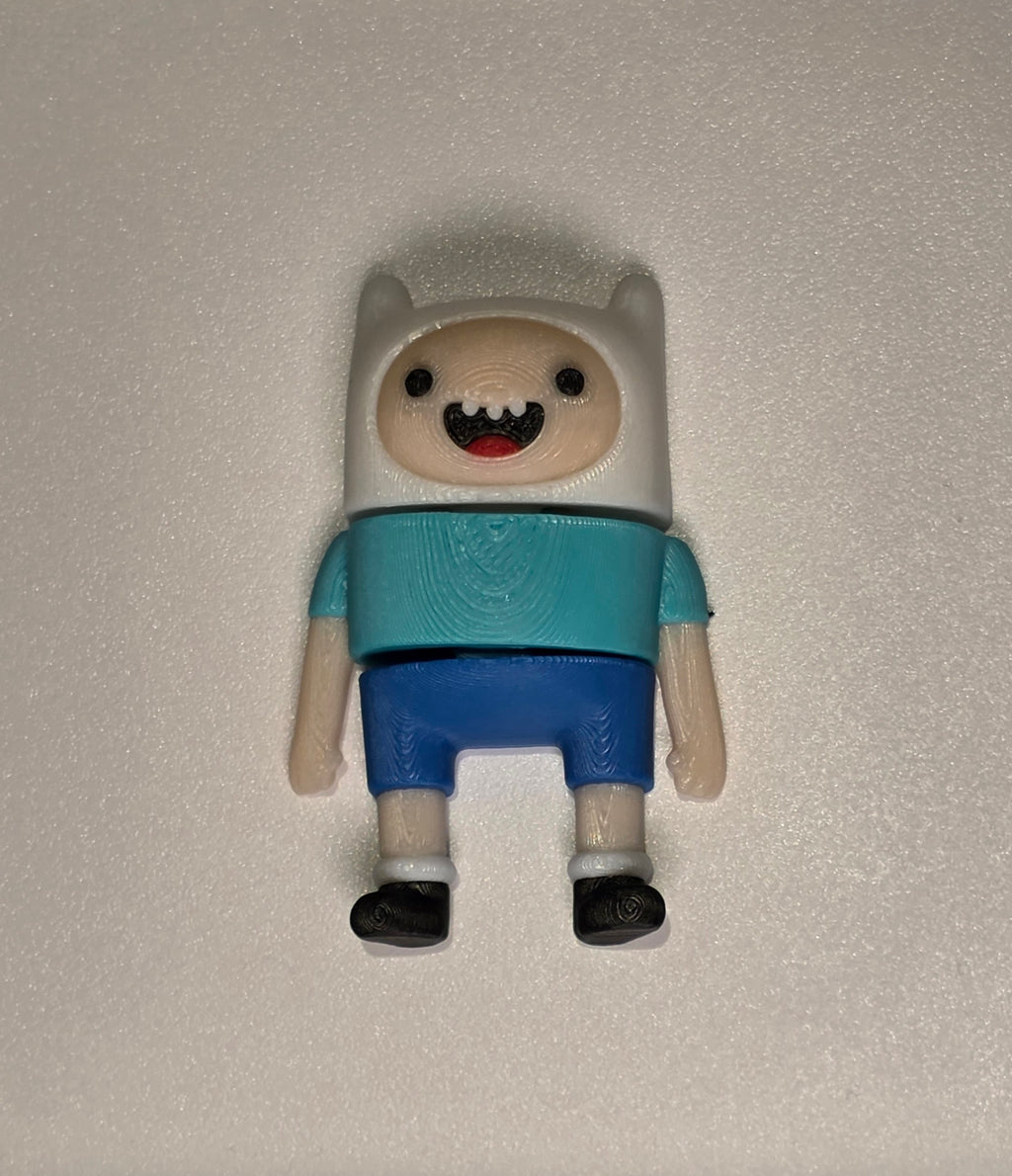 Articulated Finn Minifigure Collectible Keychain.