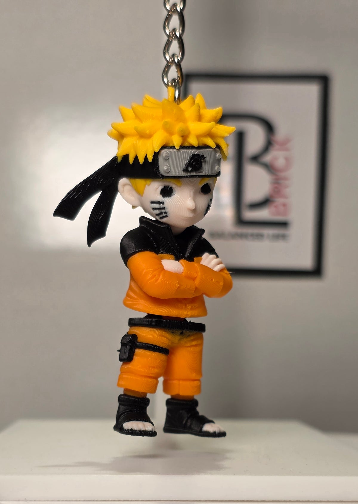 Articulated Naruto Minifigure Collectible Keychain.