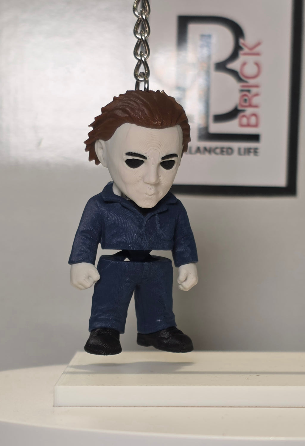 Articulated Michael Myers Minifigure Collectible Keychain
