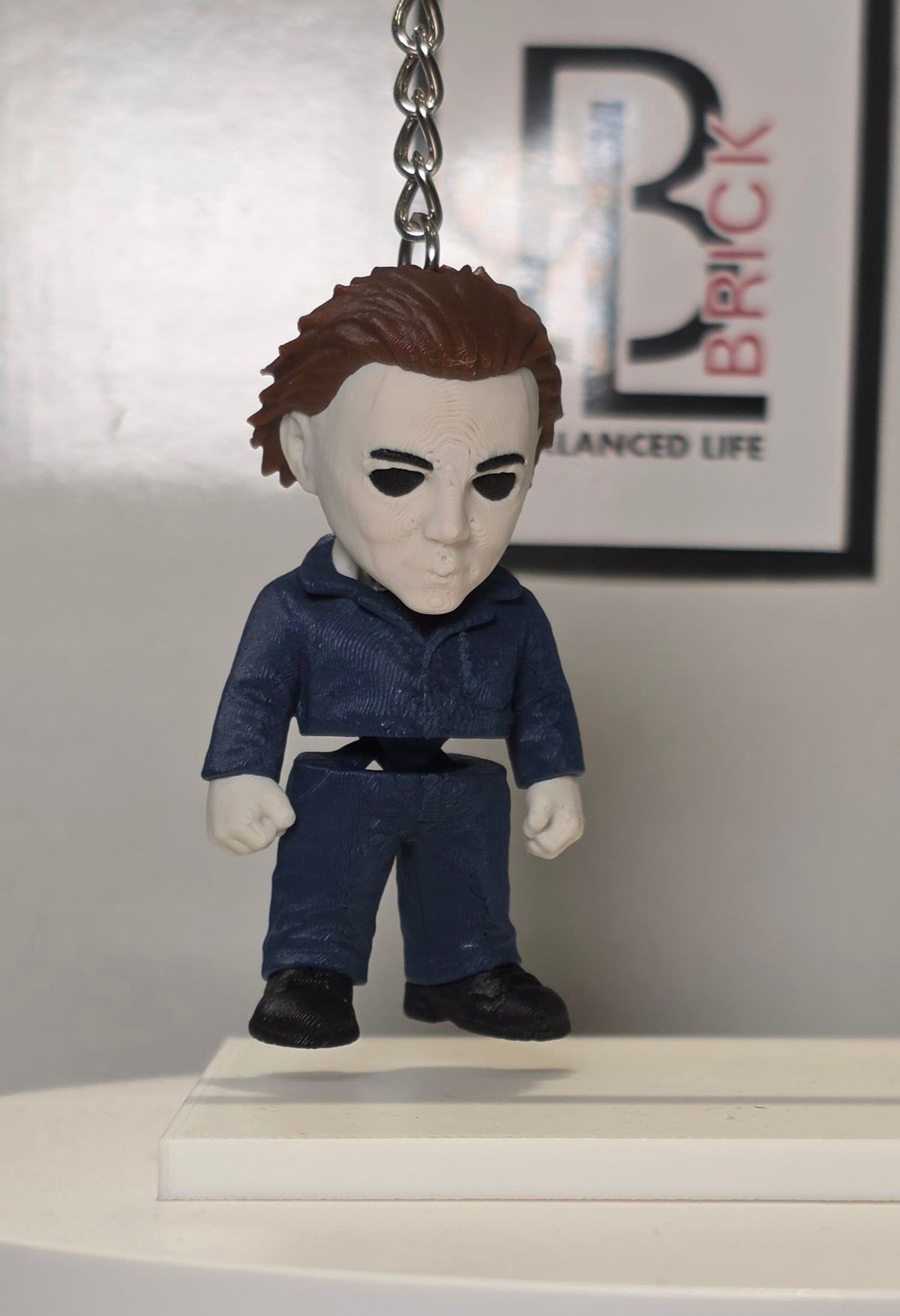 Articulated Michael Myers Minifigure Collectible Keychain