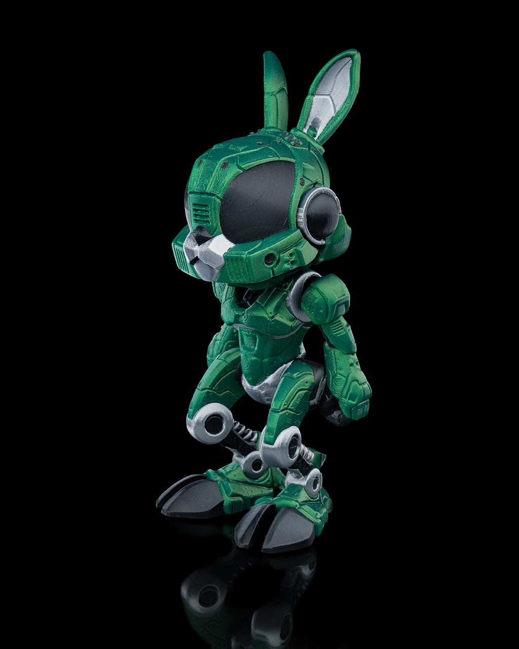 RABBITBOT Articulated Mechanical Rabbit with Hamster Pilot