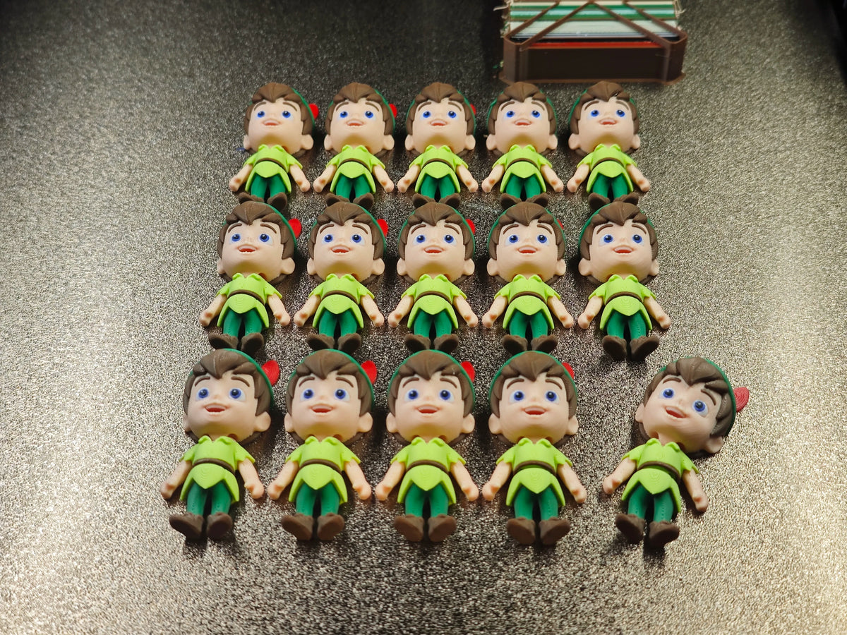 Articulated Peter Pan Minifigure Collectible Keychain.