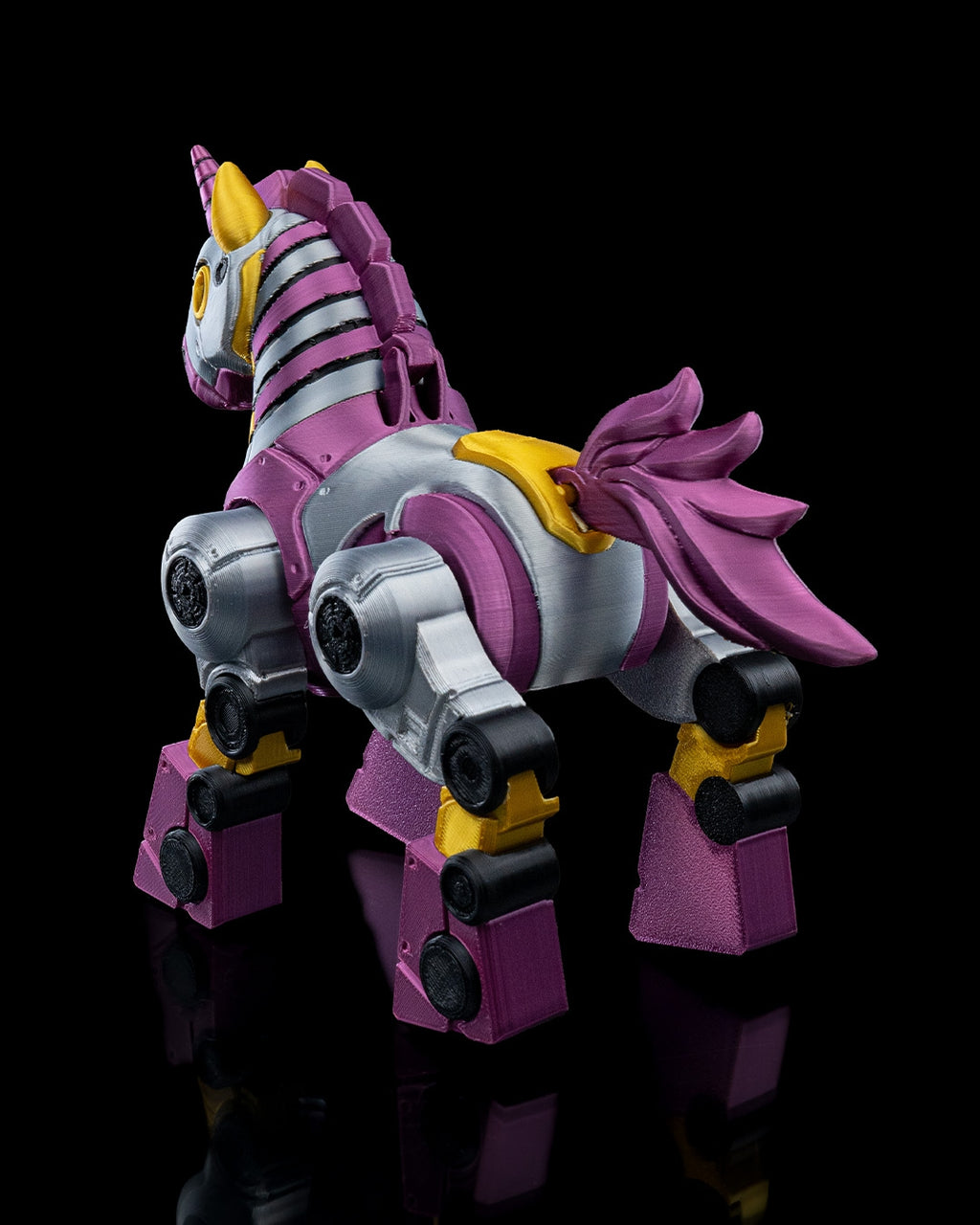 UNICORNBOT Articulated Mechanical Unicorn with Hamster Pilot