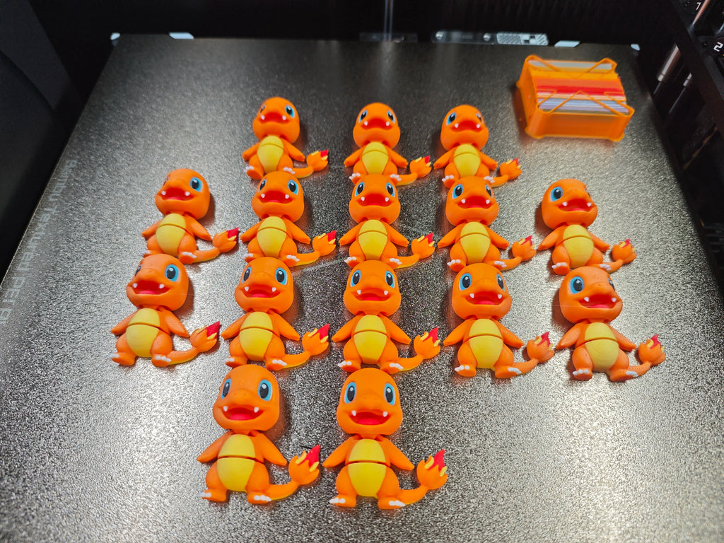 Articulated Charmander Minifigure Collectible Keychain