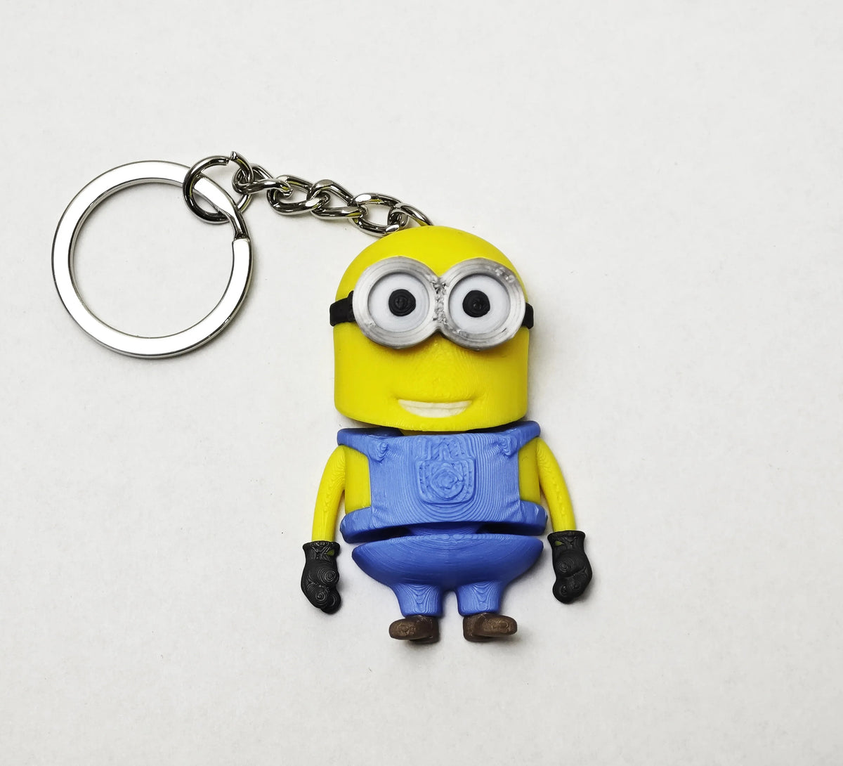 Articulated Bob the Minion Minifigure Collectible Keychain.