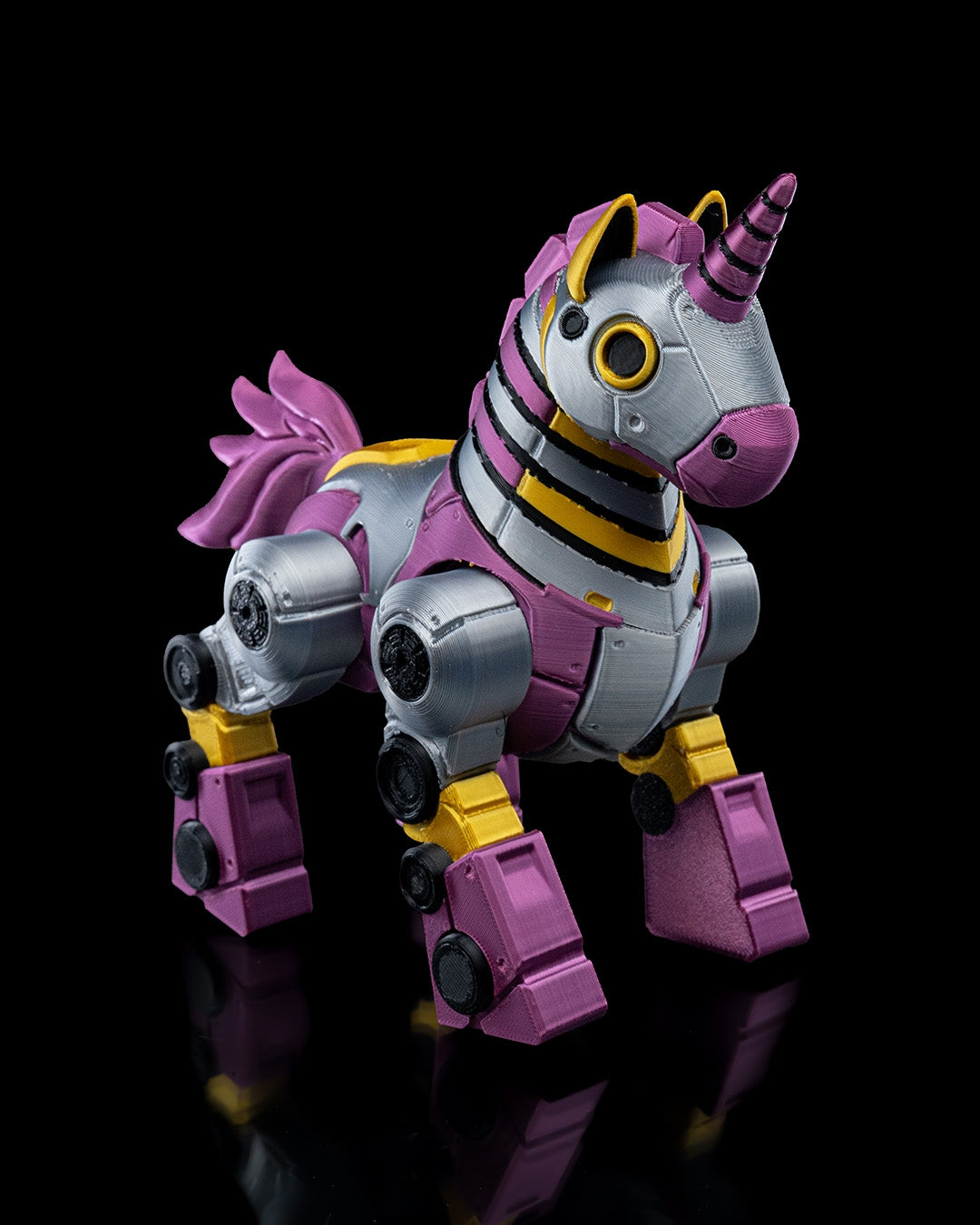 UNICORNBOT Articulated Mechanical Unicorn with Hamster Pilot
