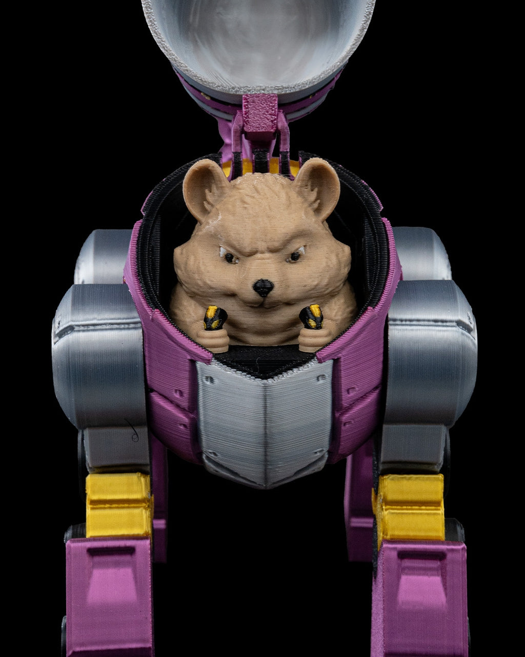 UNICORNBOT Articulated Mechanical Unicorn with Hamster Pilot