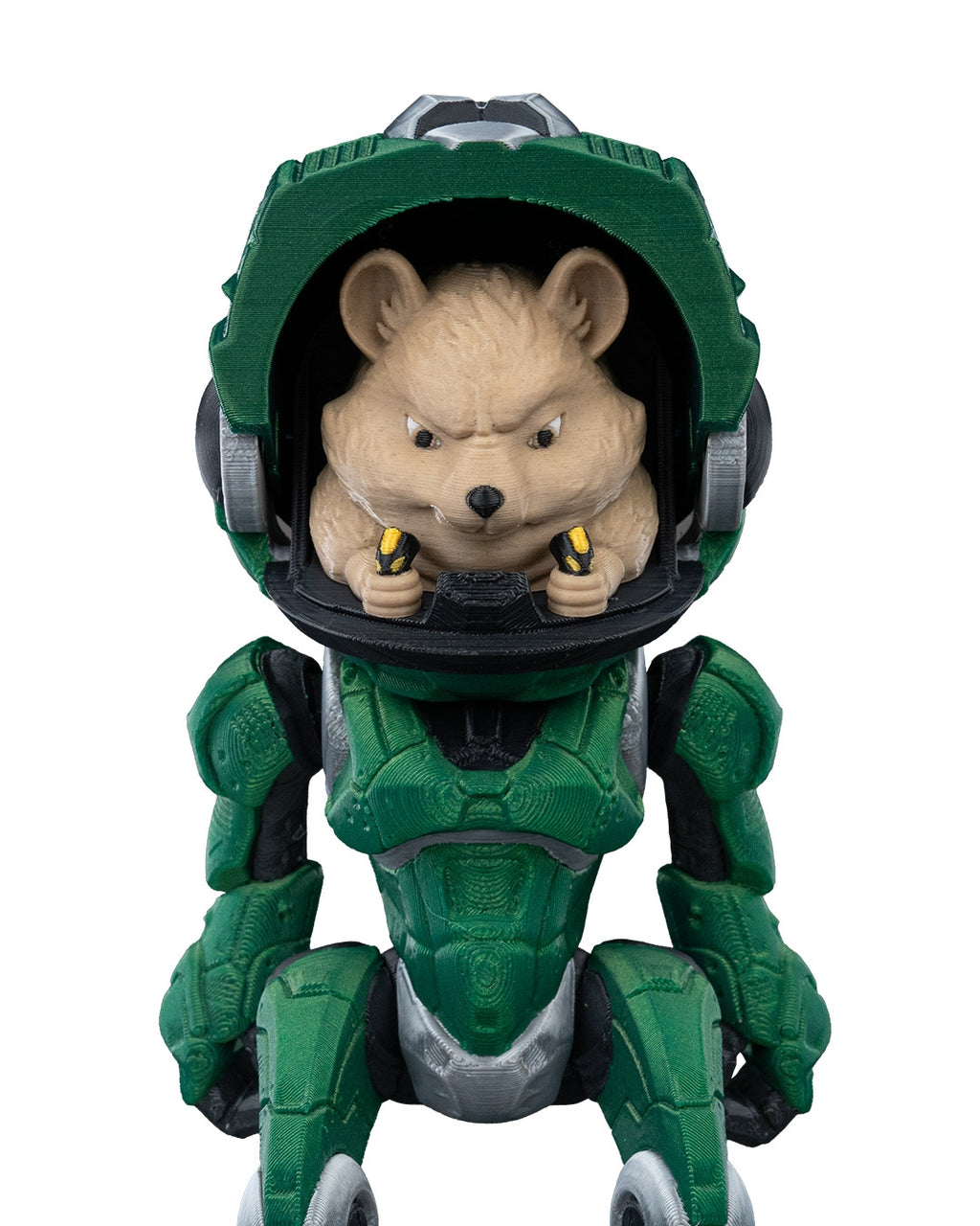 RABBITBOT Articulated Mechanical Rabbit with Hamster Pilot