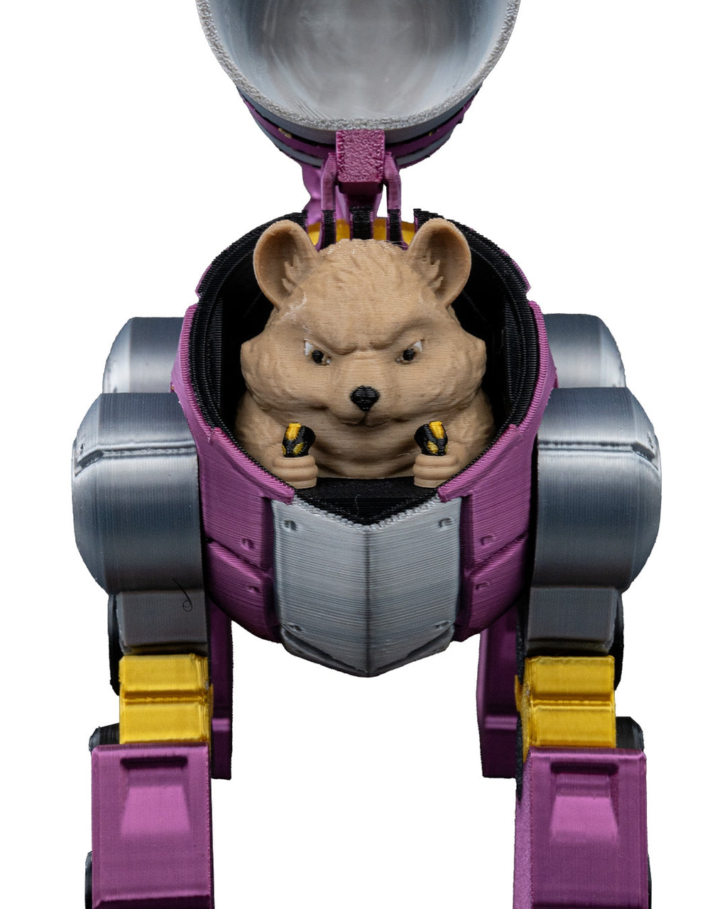 UNICORNBOT Articulated Mechanical Unicorn with Hamster Pilot