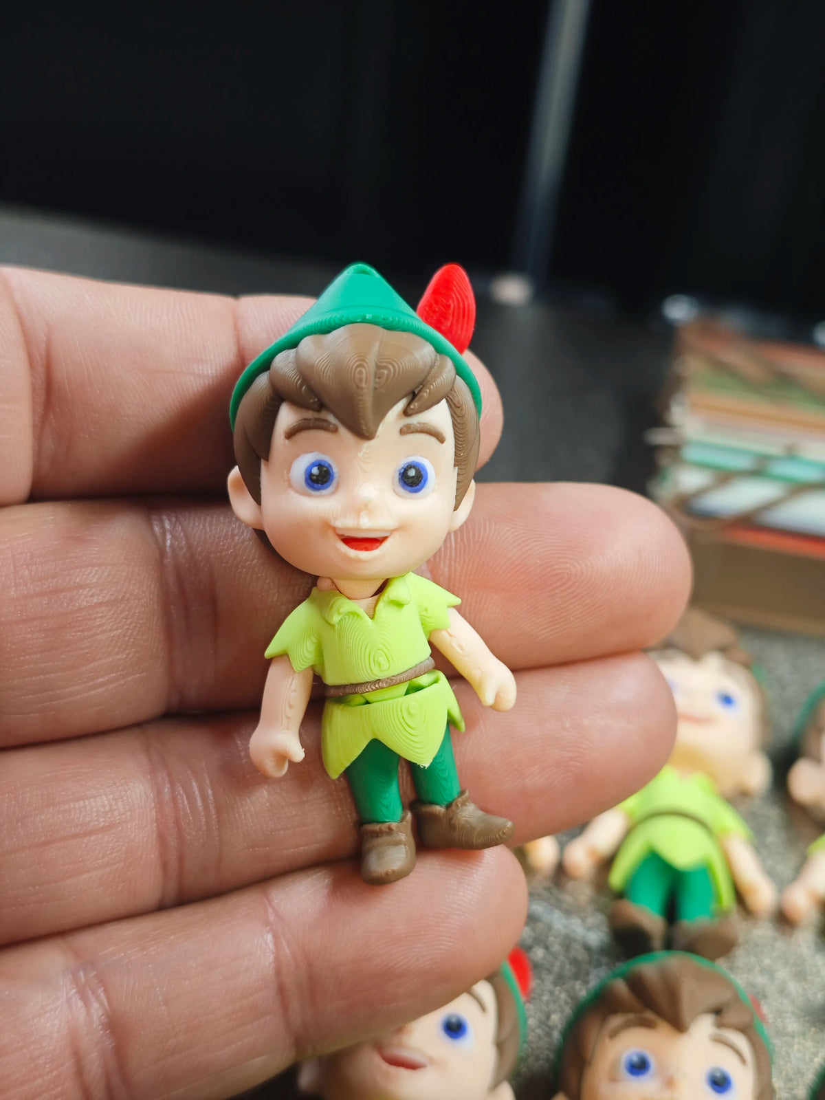 Articulated Peter Pan Minifigure Collectible Keychain.