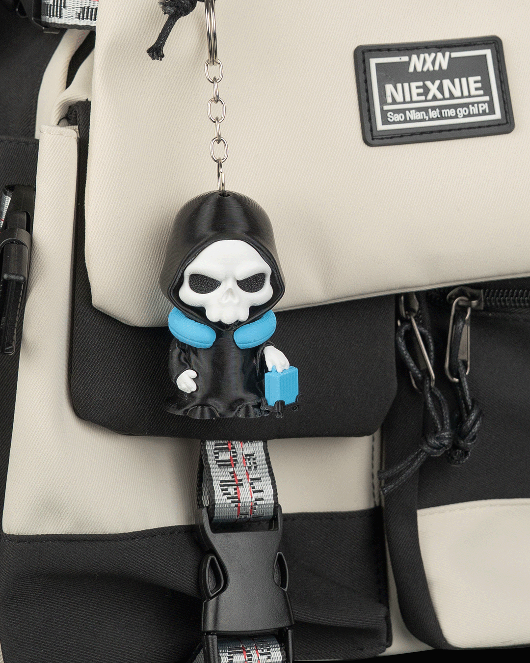 Grim Reaper "Final Boarding" Collectible Figure Keychain