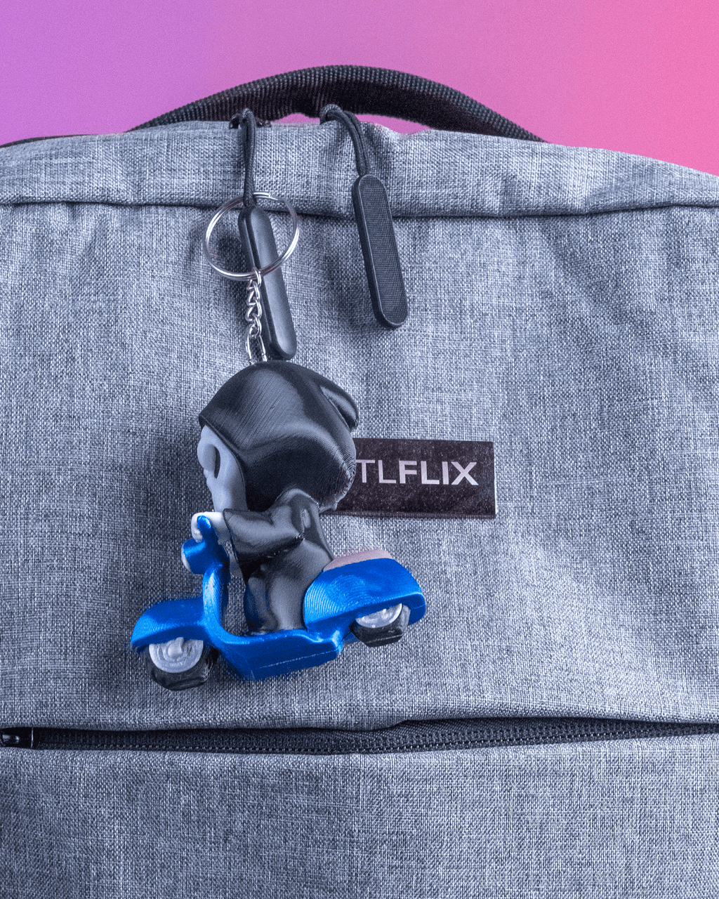 Grim Reaper "Grim Rider" Collectible Figure Keychain