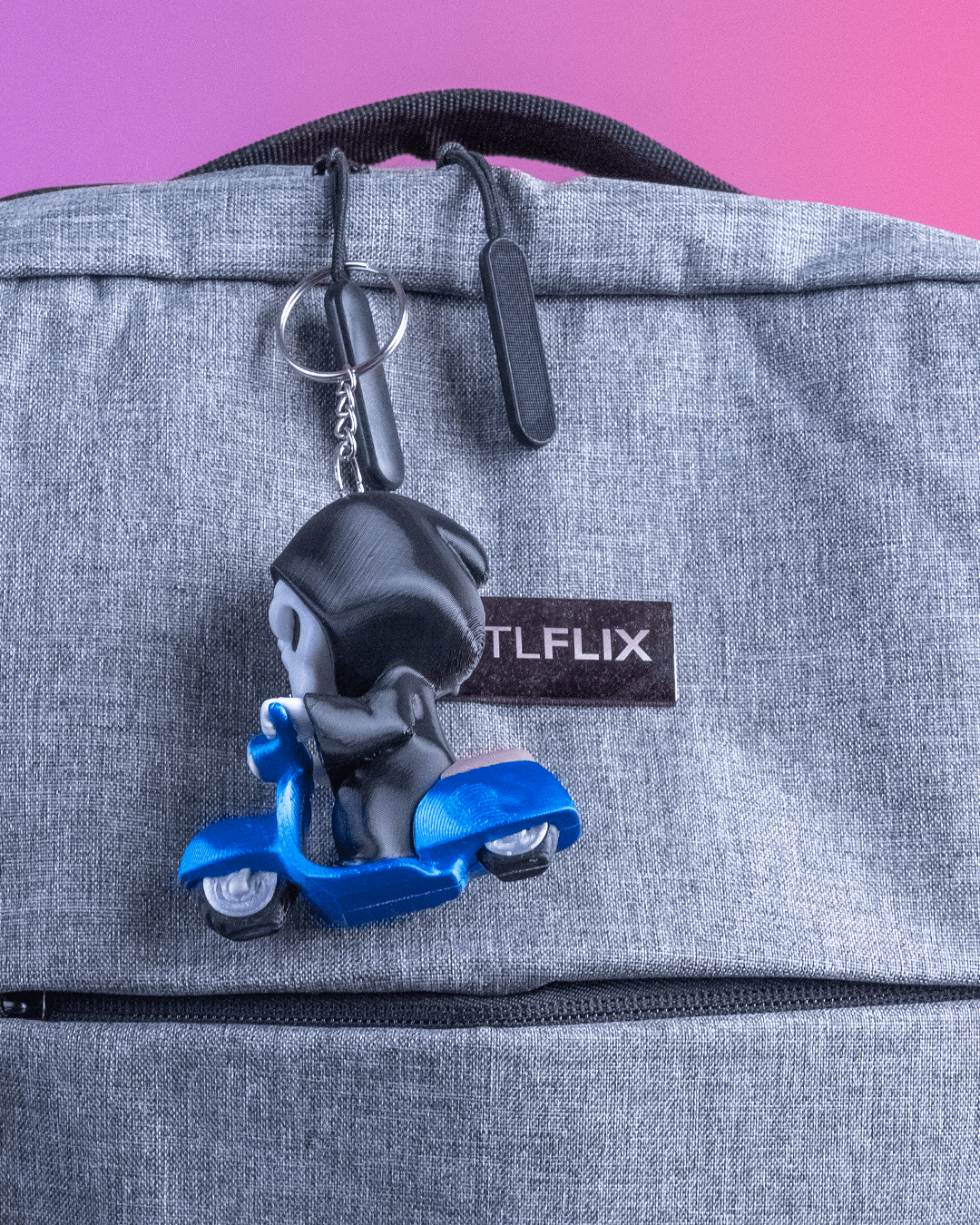 Grim Reaper "Grim Rider" Collectible Figure Keychain