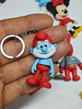 Articulated Smurfs Collection Minifigure Keychains – 8 Character Variants