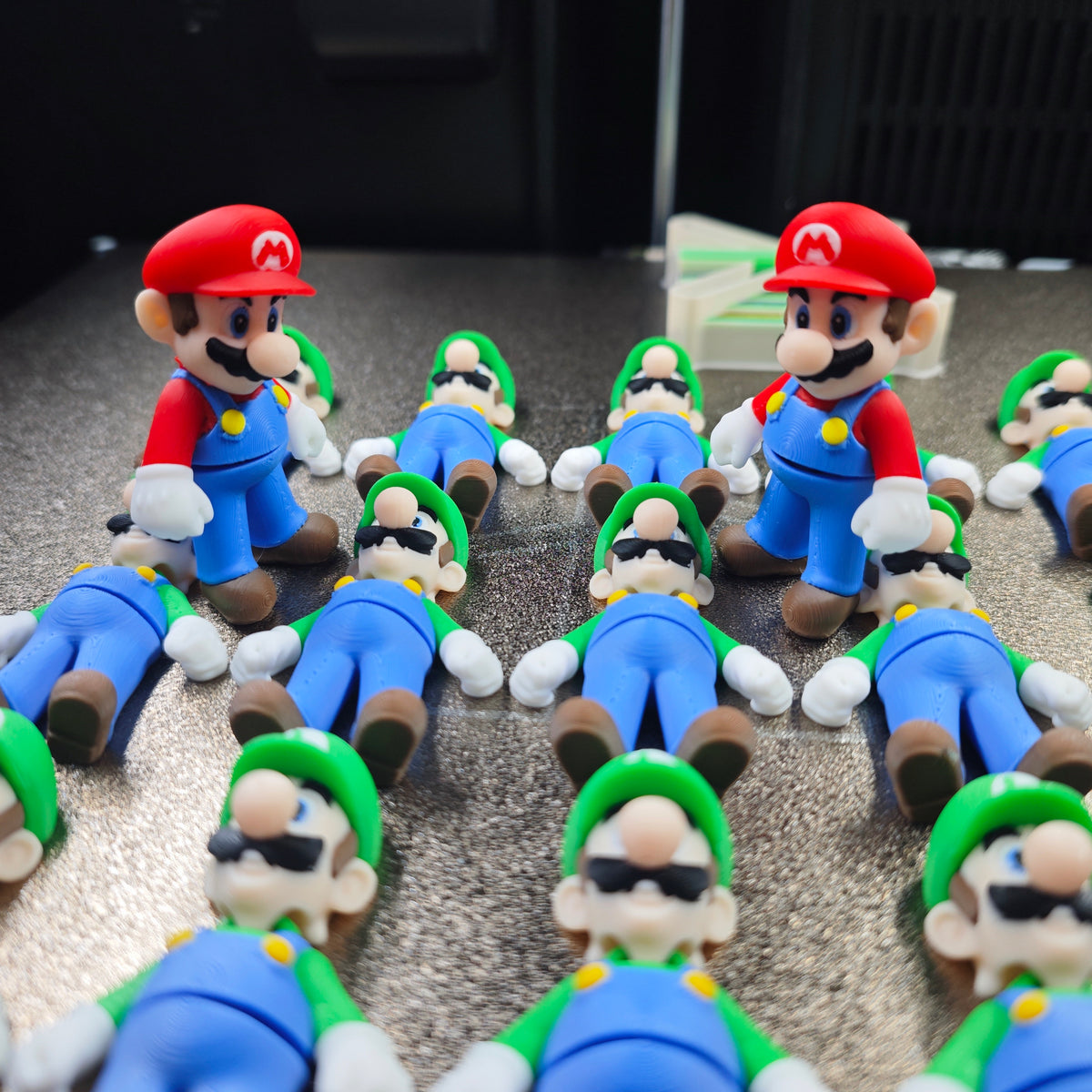 Articulated Super Mario Minifigure Collectible Keychain.