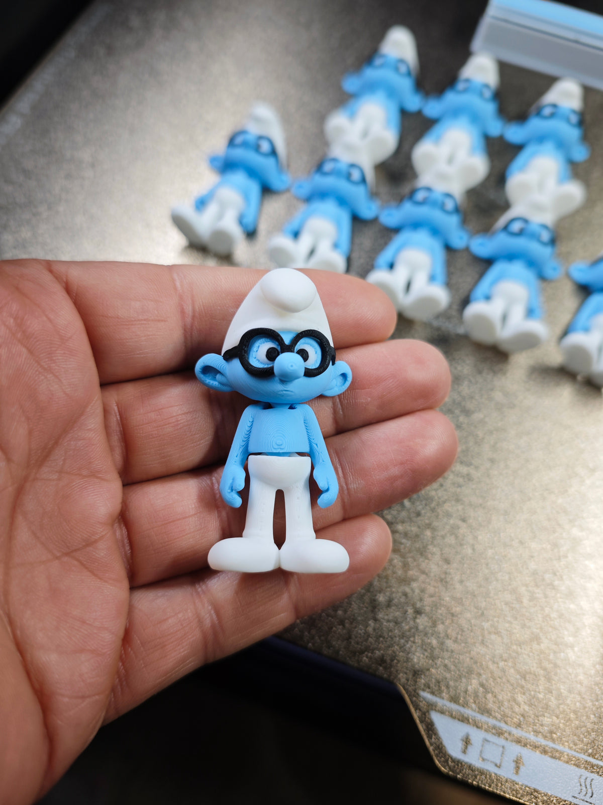 Articulated Smurfs Collection Minifigure Keychains – 8 Character Variants