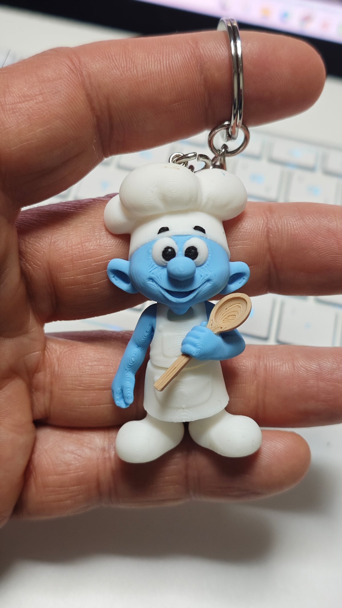 Articulated Smurfs Collection Minifigure Keychains – 8 Character Variants