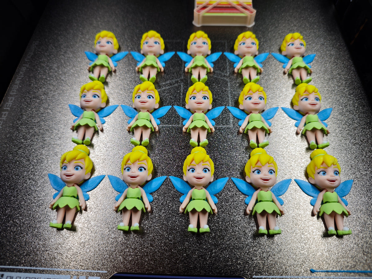 Articulated Tinker Bell Minifigure Collectible Keychain.