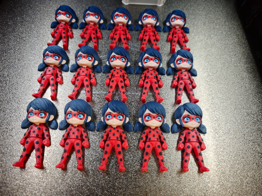 Articulated Ladybug Miraculous Minifigure Collectible Keychain