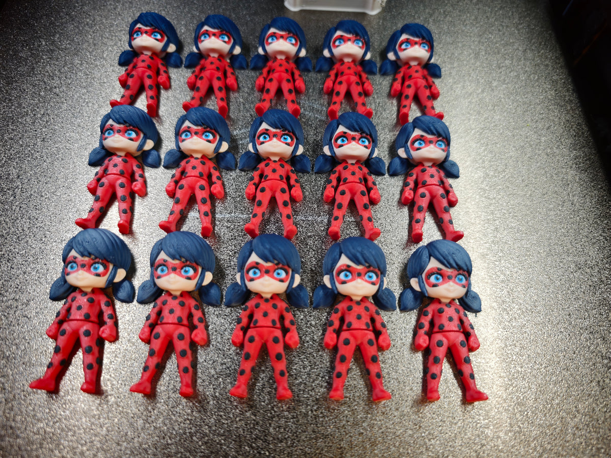 Articulated Ladybug Miraculous Minifigure Collectible Keychain