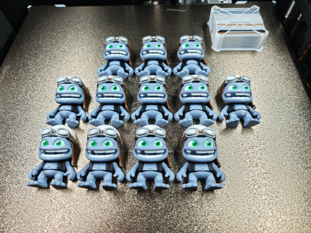 Articulated Crazy Frog Minifigure Collectible Keychain