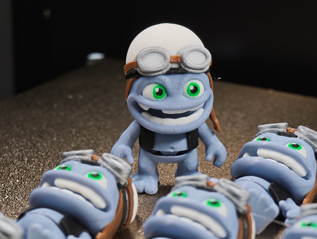 Articulated Crazy Frog Minifigure Collectible Keychain