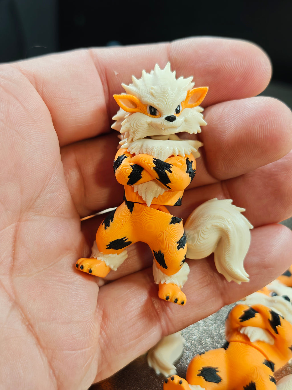 Articulated Arcanine Minifigure Collectible Keychain
